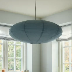 Nordlux Villo 60 papirlampeskjerm Ø 60cm høyde 25cm, blå Discount