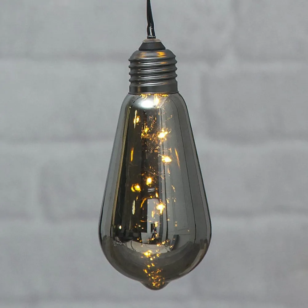 STAR TRADING Vintage LED-dekobelysning Glow med timer, røyk| Dekorasjonsbelysning