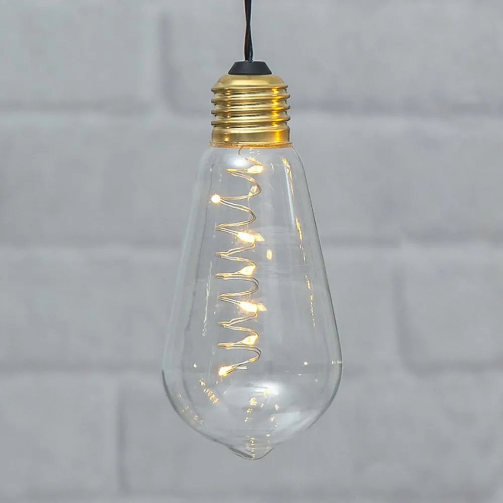 STAR TRADING Vintage LED-dekobelysning Glow med timer, klar| Dekorasjonsbelysning