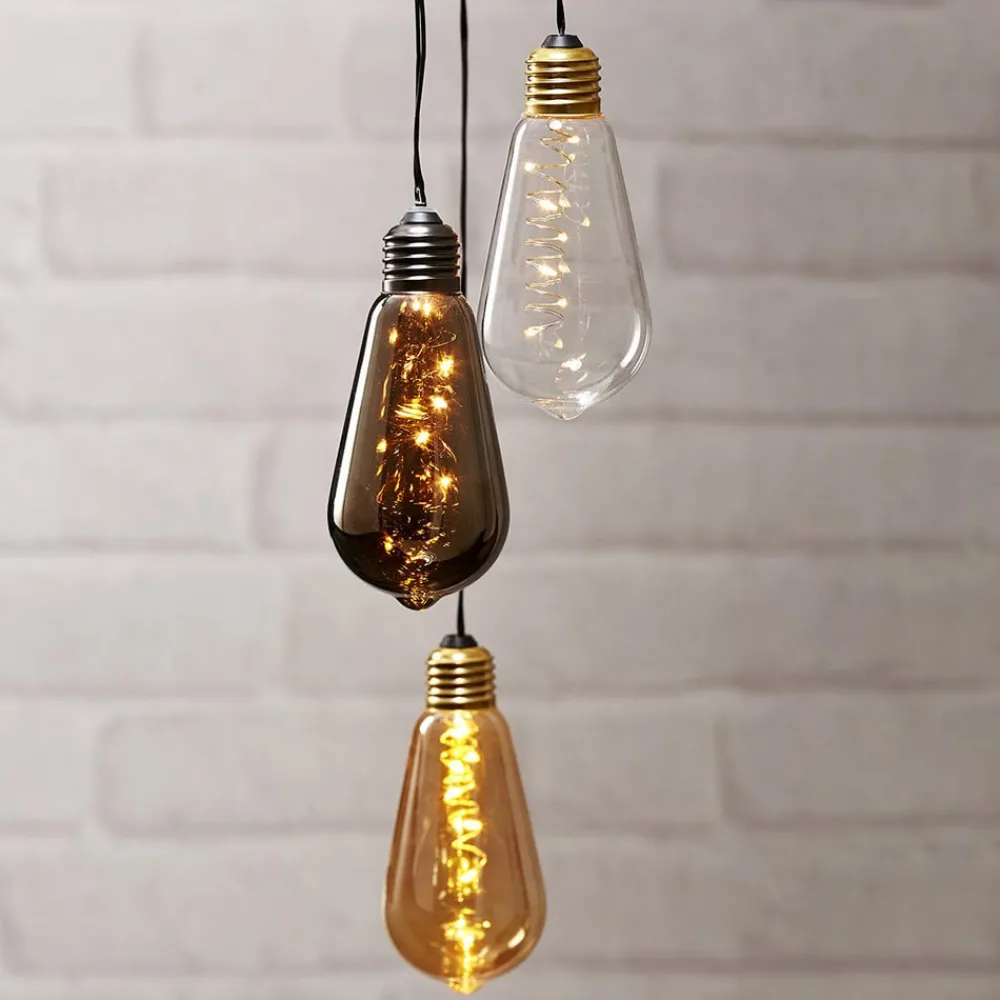 STAR TRADING Vintage LED-dekobelysning Glow med timer, klar| Dekorasjonsbelysning