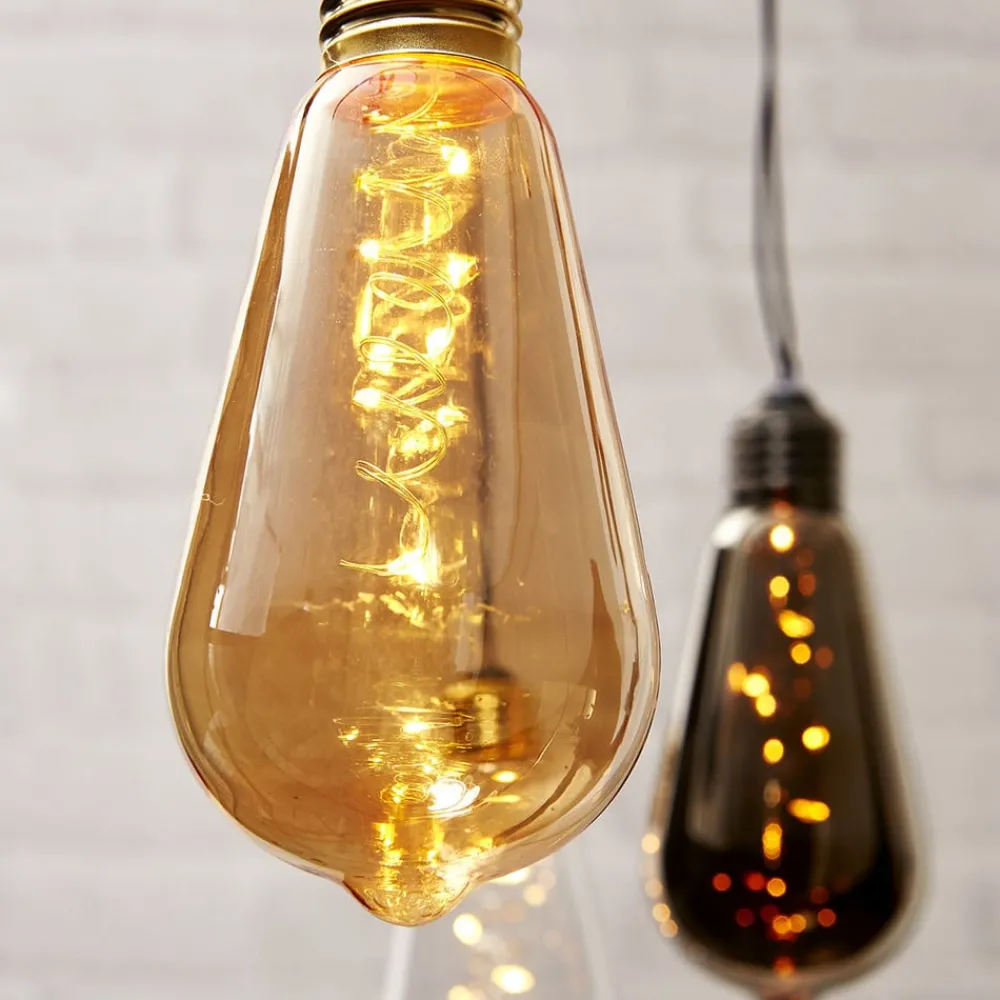 STAR TRADING Vintage LED-dekobelysning Glow med timer, klar| Dekorasjonsbelysning