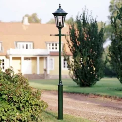 Konstsmide Virgo stolpelampe, 1-lampe, mørkegrønn| Lyktestolper