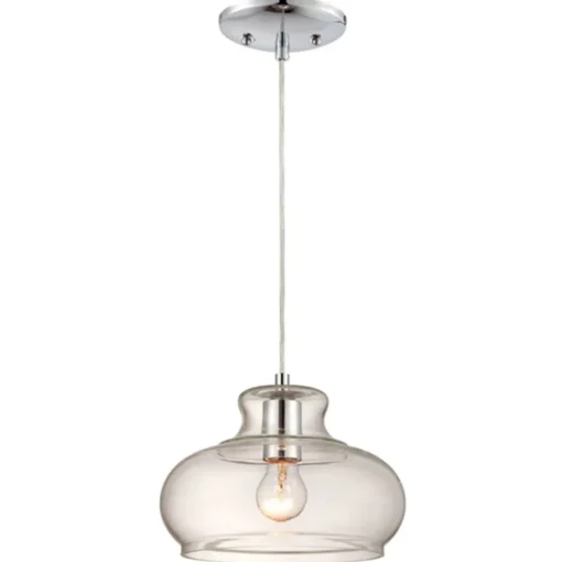 Westinghouse hengelampe 6345840 med glasskjerm Best