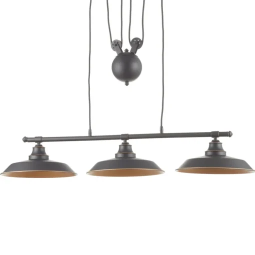 Westinghouse hengelampe Iron Hill, svart, 3 lys| Pendellamper