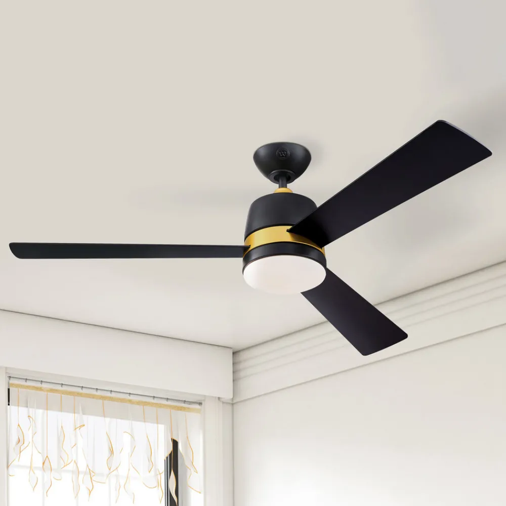 Westinghouse Tristan vifte svart/kirsebær Clearance