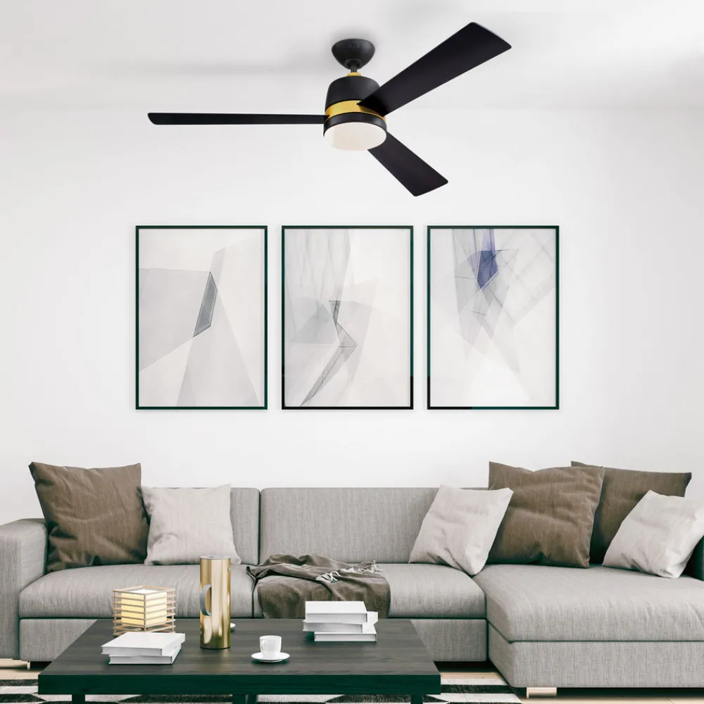 Westinghouse Tristan vifte svart/kirsebær Clearance