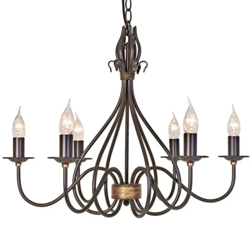 Elstead Windermere lysekrone 6 lyskilder| Lysekroner