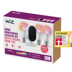WiZ Starter Kit for innendørs sikkerhetskameraer med 3 x E27 Sale