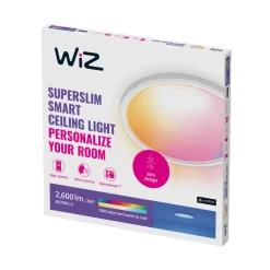 WiZ SuperSlim LED-taklampe RGBW Ø42cm hvit| Smarthus Belysning