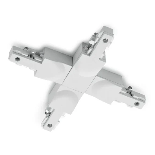 Trio Lighting X-connector DUOline 2-fase skinne, hvit matt New