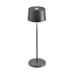 Zafferano Olivia 3K bordlampe IP65 grå| Terrassebelysning|Bordlamper
