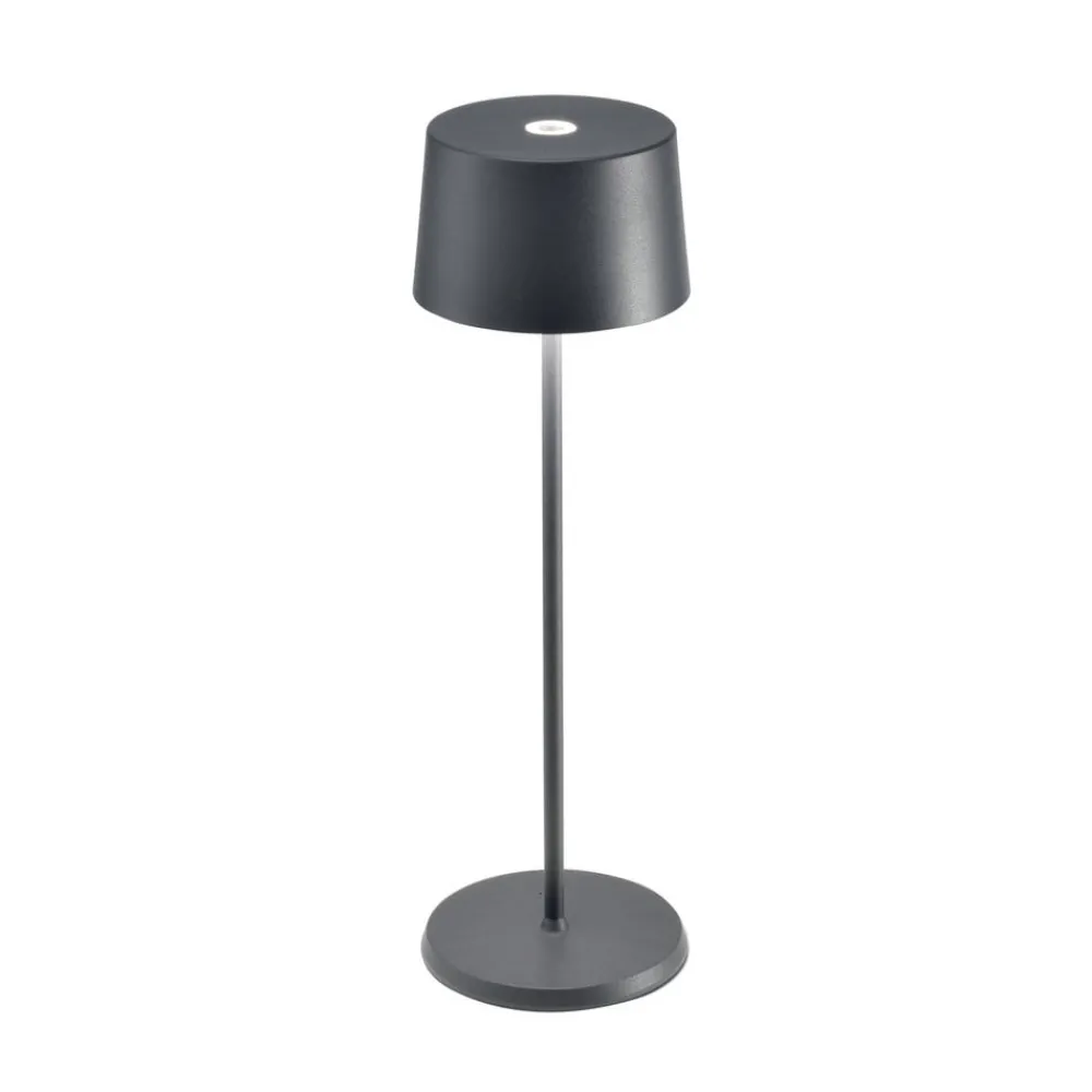 Zafferano Olivia 3K bordlampe IP65 grå| Terrassebelysning|Bordlamper