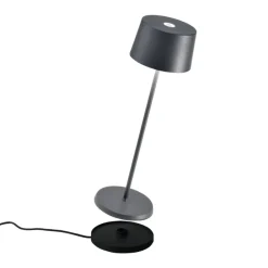 Zafferano Olivia 3K bordlampe IP65 grå| Terrassebelysning|Bordlamper