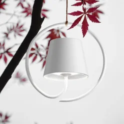 Zafferano Poldina LED-pendel med oppladbart batteri, hvit Best