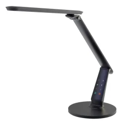 Aluminor Zig LED-skrivebordslampe med kontrollpanel svart| Kontorbelysning|Bordlamper