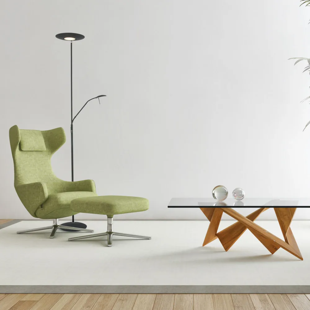 Steinhauer Zodiac LED-uplight med LED-leselampe, svart Online