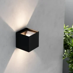 MCJ Zuza 2 vegglampe, svart, metall, fire vinger, 10 cm, G9| Vegglamper